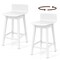 Wooden Bar Stools Swivel Counter Height Seats 24.5 Inch 2 Pack